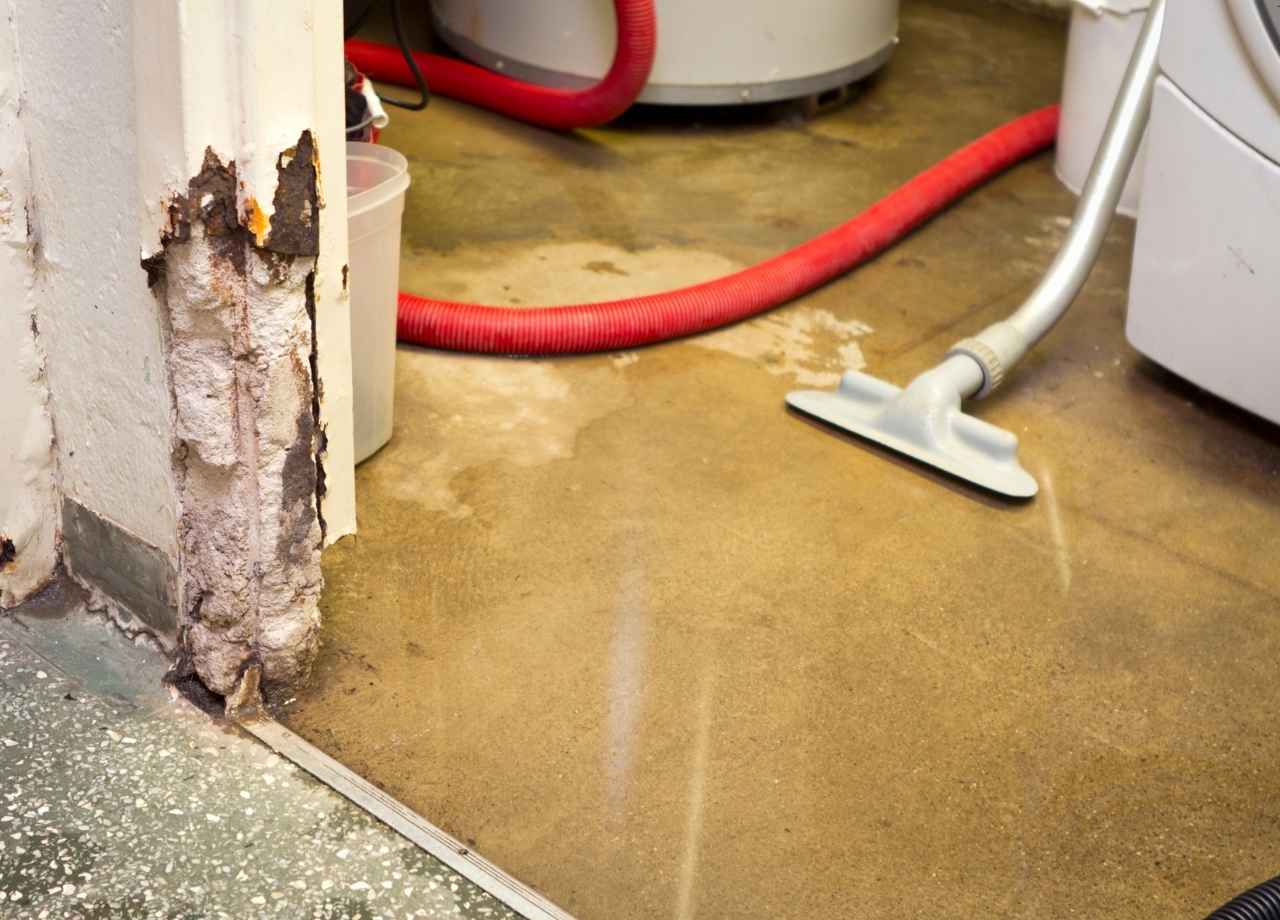 laundry room water damage